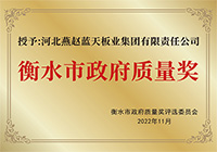 衡水政府質量獎